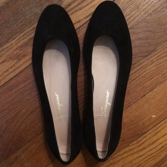 ferragamo suede flats